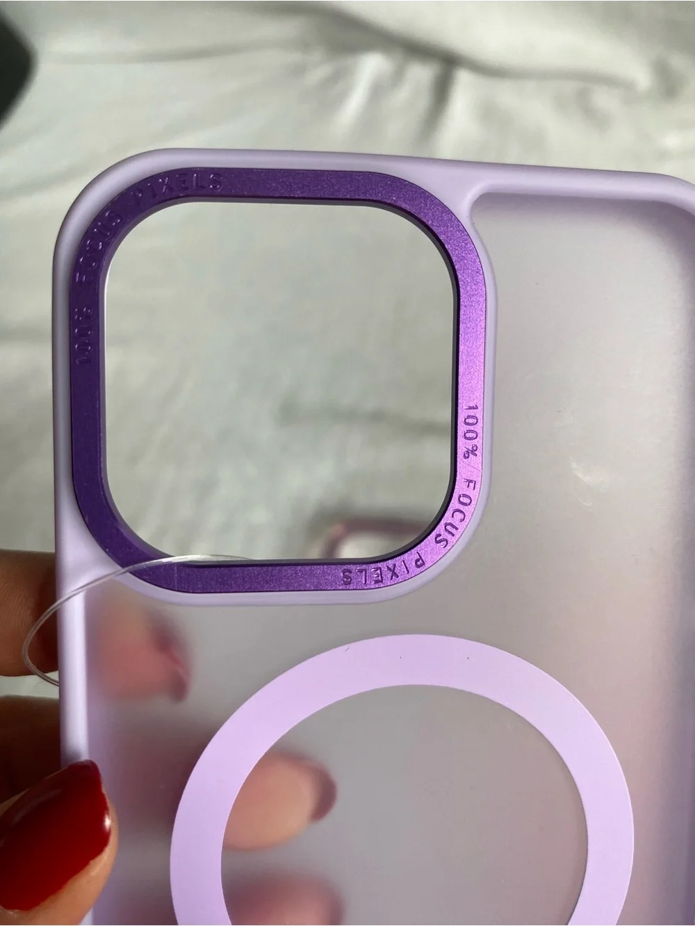 3-Pack Magnetic Wireless Charging Fitted Phone Cases Floral Clear Purple Pink